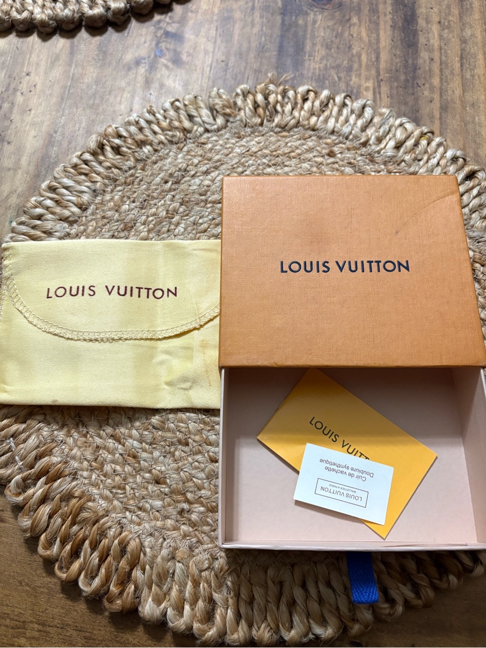 Louis Vuitton Orange Box with Yellow Dust Bag